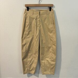 Jucy Judy Lightweight Tan Stretch Cropped High Rise Barrel Leg Pants‎ Size 26